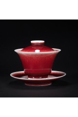 Langyao red cover bowl